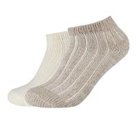 2er Pack s.Oliver Cosy Rib Sneakersocken 1202 - offwhite melange 43-46
