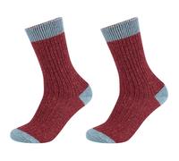 2er Pack s.Oliver Hygge Tweed Crew Socken 3877 - syrah 35-38