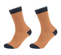 2er Pack s.Oliver Hygge Tweed Crew Socken 8470 - chipmunk 35-38