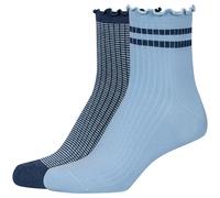 2er Pack s.Oliver Originals Baumwoll Short Socken Damen 5080 - soft chambray 39-42