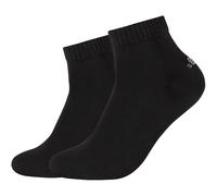 2er Pack s.Oliver Originals Baumwolle Quarter Socken 9999 - black 35-38