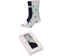 2er Pack s.Oliver Originals Baumwolle X-Mas Socken in Geschenkbox 5999 - navy 41-46
