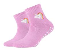 2er Pack s.Oliver Originals Bio-Baumwolle Antirutsch Quarter Socken Kinder 4230 - orchid 31-34