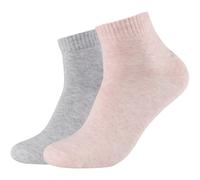 2er Pack s.Oliver Originals Bio-Baumwolle Quarter Socken 4202 - rosé melange mix 39-42