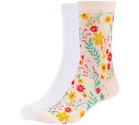 2er Pack s.Oliver Originals Flower Bio-Baumwoll Socken Damen 4002 - powder puff 39-42