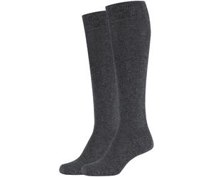 2er Pack s.Oliver Originals Organic Kniestrümpfe 9800 - anthracite melange 35-38