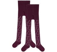 2er Pack s.Oliver Originals Organic Patterned Strumpfhosen Kinder 4680 - purple potion 152/164