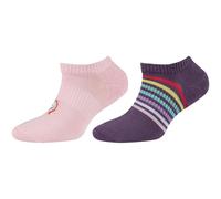 2er Pack s.Oliver Silky Motif Sneakersocken Kinder 4120 - pink lady 27-30