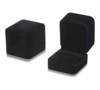 2er Pack Samt Ringschachtel 55x50x45mm für Hochzeit Verlobung