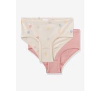 2er-Pack Slips Mädchen Sanetta Bio-Baumwolle puder Gr. 140