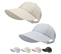 2er-Pack Sonnenschutz-Baseballmützen Für Damen Und Herren, Leichte Outdoor-Hüte Mit Breiter Krempe Und Verstellbarem Verschluss(2*D)