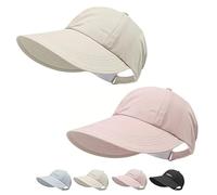 2er-Pack Sonnenschutz-Baseballmützen Für Damen Und Herren, Leichte Outdoor-Hüte Mit Breiter Krempe Und Verstellbarem Verschluss(2*E)