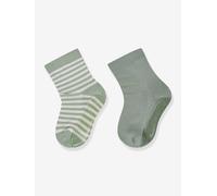 2er-Pack Stoppersocken Fliesen Flitzer Air geringelt Jungen STERNTALER eisblau Gr. 19/20