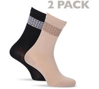 2er Pack Tamaris Comfort Socken Damen 9799 - black/sand 35-38