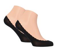 2er Pack Tamaris Comfort Wavy No-Show Socken Damen 0200 - black 35-38