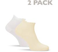 2er Pack Tamaris Quarter Dots Socken Damen 9812 - lemon/white 39-42