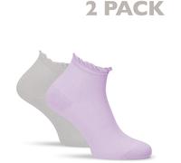 2er Pack Tamaris Quarter Dots Socken Damen 9814 - lavender/grey 35-38