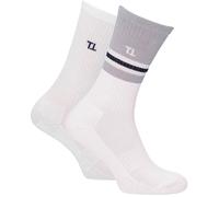 2er Pack Tamaris Socken Damen 9818 - white-grey 39-42