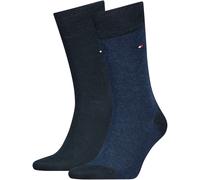 2er Pack TOMMY HILFIGER Birdseye Socken Herren 001 - dark navy 39-42