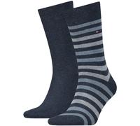 Tommy Hilfiger Socken Herren Baumwolle blau gestreift, 39-42