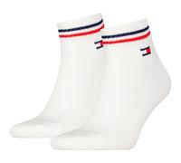 2er Pack TOMMY HILFIGER Iconic Quarter Socken 001 - white 35-38