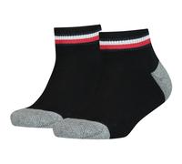 Tommy Hilfiger Iconic Sports Quarter Kindersocken 2 Paare EU 35-38 Black (Herstellerartikelnummer: 100001501-200-35/38)