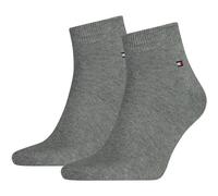 2er Pack TOMMY HILFIGER Quarter Socken Herren 758 - middle grey melange 47-49