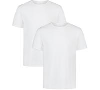 Under Armour Herren Unterhemd Rundhals Baumwolle - Etikettlos, Stretch, Atmungsaktiv - 2er Pack Weiß