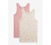 2er-Pack Unterhemden Mädchen Sanetta Bio-Baumwolle puder Gr. 92/98