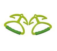 2er Set Einkaufstaschenhalter 36kg Tragkraft Weicher für griff | 36kg Tragkraft pro Set, weicher TPR- für griff, reduziert Handermüdung, für ideal für schwere Einkäufe, langlebiges ABS