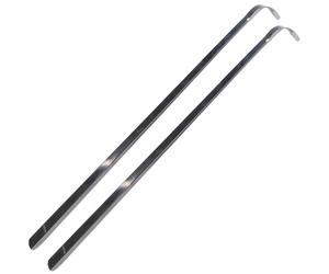2er-Set Schuhlöffel Edelstahl - 51cm Lang Rückenschonend Schuhanzieher - Robust Handgerecht Leicht zu reinigen - Für Halbschuhe Stiefeletten