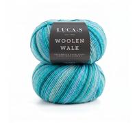 2er Set Superwash Sockenwolle zum Stricken, 4-fädig Sockengarn aus 75% reiner Wolle - 25% Polymid, 50g Sockenhandstrickgarn