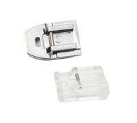 2er Set Unsichtbarer Reißverschlussfuß für Nähmaschinen, Kompatibel mit Niedrigem Schaft Snap-On System - Passend für Singer, Brother, Janome, Kenmore und Mehr