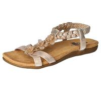 2 GO FASHION Damen Sandalen #SeoVarYear# für Damen, gold, Gr. 40 EU