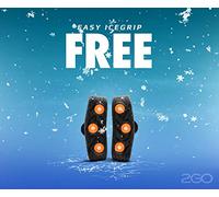 2GO Easy Icegrip Free Vorfußspikes mit Etui, Anti-Rutsch Schuhspikes, Schuhkrallen, Steigeisen, Schnee Spikes, Schneeketten für Schuhe, optimaler Halt auf EIS & Schnee, Gr. S/M