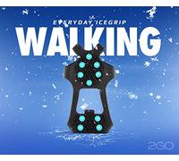 2GO Everyday Icegrip Walking Anti-Rutsch Schuhspikes, 10 Spikes für den ganzen Fuß, Schuhkrallen, Steigeisen, Schnee Spikes, Schneeketten für Schuhe, optimaler Halt auf EIS & Schnee, Gr. M