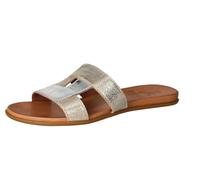 2Go Fashion Damen 8003-711 Schiebe-Sandalen, Silber/Gold, 41 EU
