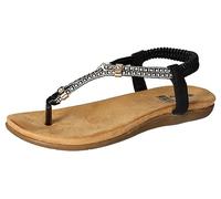 2Go Fashion Damen 8018-811 Flache Sandale, Schwarz, 40 EU