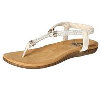 2Go Fashion Damen 8018-811 Flache Sandale, Weiß, 37 EU
