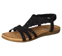 2Go Fashion Damen 8018-821 Flache Sandale, schwarz, 37 EU