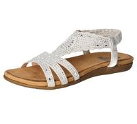 2Go Fashion Damen 8018-821 Flache Sandale, Silber, 36 EU