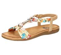 2Go Fashion Damen 8018-822 Flache Sandale, beige, 38 EU