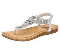 2Go Fashion Damen 8018-829 Flache Sandale, Silber, 39 EU