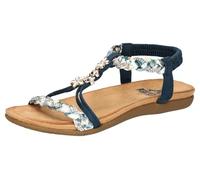 2Go Fashion Damen 8018-830 Flache Sandale, blau, 39 EU