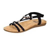 2Go Fashion Damen 8018-843 Sandale, schwarz, 38 EU