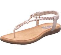 2GO FASHION - Zehentrenner Sandale gold - Gr. - 41
