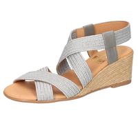 2Go Fashion Damen 8046-802 Keilsandale, Silber, 37 EU