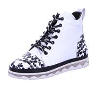 2 GO FASHION Schnürstiefeletten für Damen, weiß, Gr. 39 EU