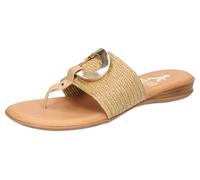 2Go Fashion Damen 8215-702 Flache Sandale, Taupe, 36 EU
