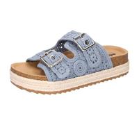 2Go Fashion Damen 8219-702 Schiebe-Sandalen, hellblau, 37 EU